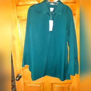 Womens size 2 chicos long sleeve button up